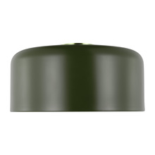  7705401EN3-145 - Malone transitional 1-light LED indoor dimmable large ceiling flush mount in olive finish with olive